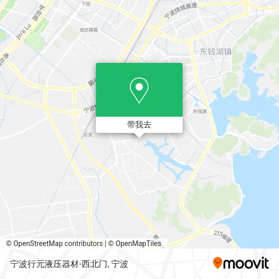 宁波行元液压器材-西北门地图