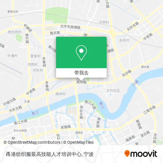 甬港纺织服装高技能人才培训中心地图