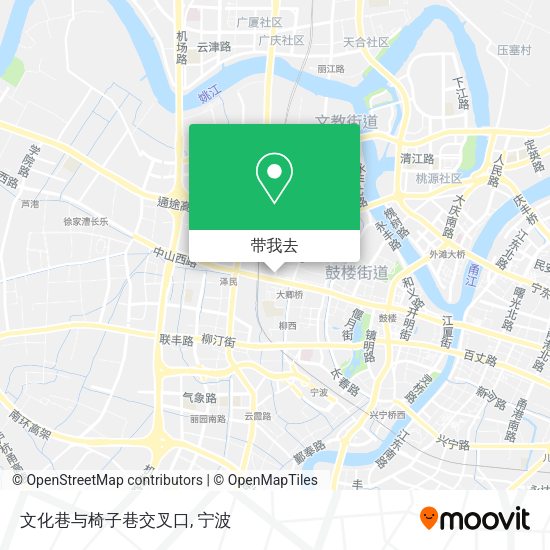 文化巷与椅子巷交叉口地图