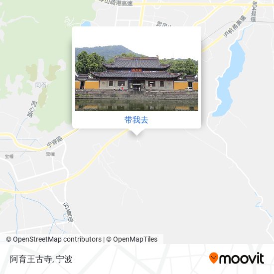 阿育王古寺地图