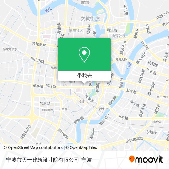 宁波市天一建筑设计院有限公司地图