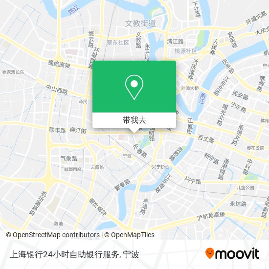 上海银行24小时自助银行服务地图