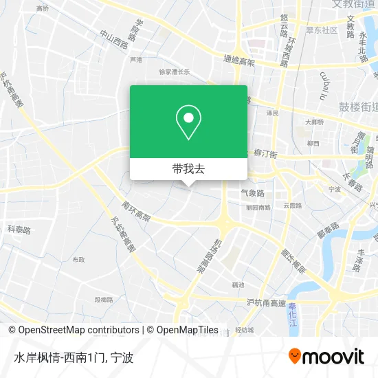 水岸枫情-西南1门地图