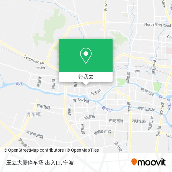 玉立大厦停车场-出入口地图