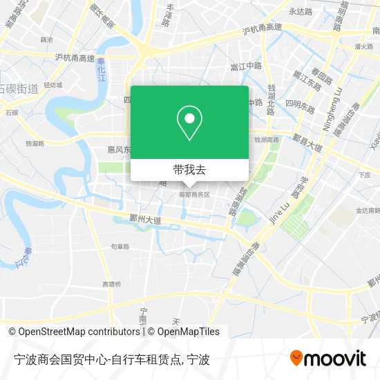 宁波商会国贸中心-自行车租赁点地图