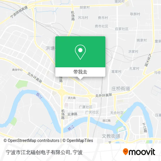 宁波市江北磁创电子有限公司地图