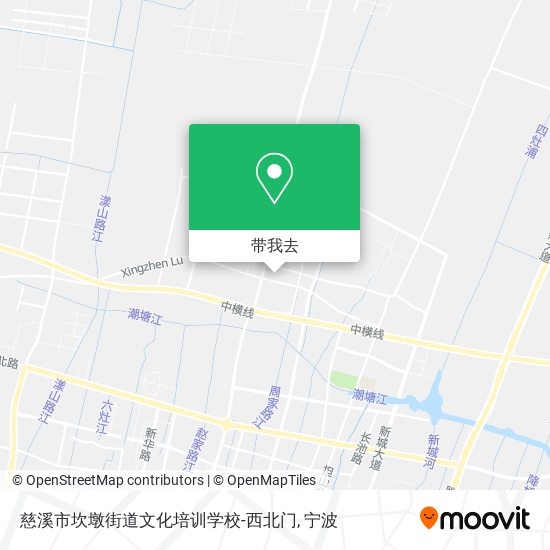 慈溪市坎墩街道文化培训学校-西北门地图