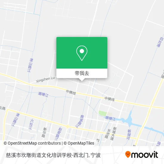 慈溪市坎墩街道文化培训学校-西北门地图