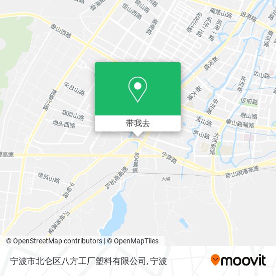 宁波市北仑区八方工厂塑料有限公司地图