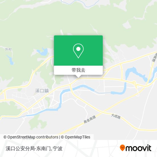 溪口公安分局-东南门地图