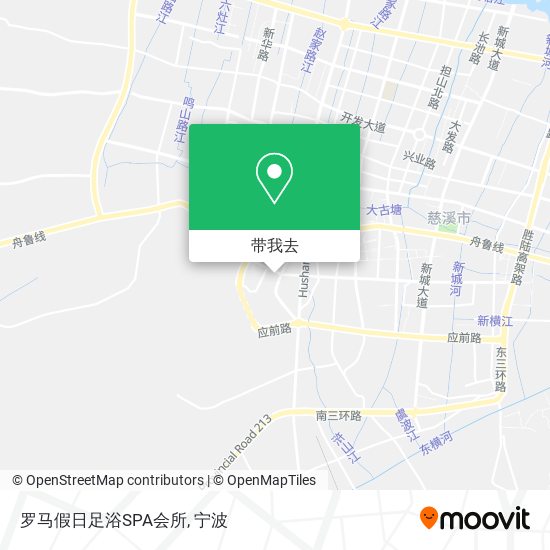 罗马假日足浴SPA会所地图