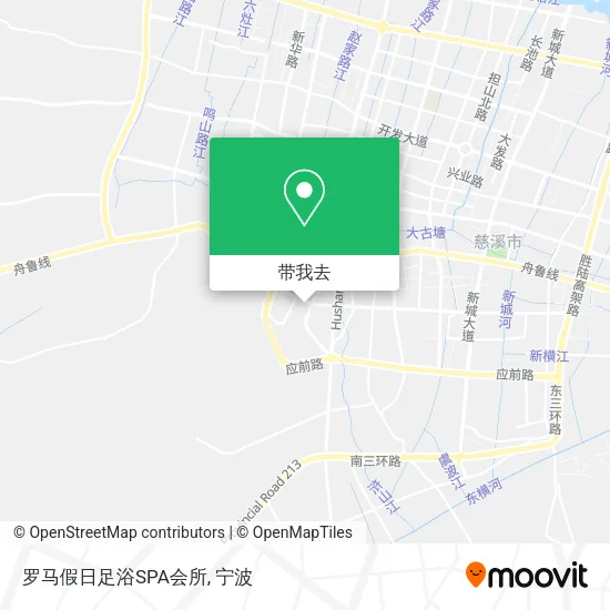罗马假日足浴SPA会所地图