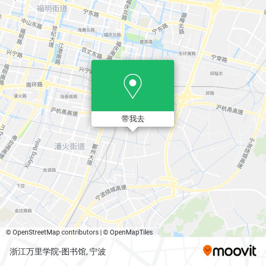 浙江万里学院-图书馆地图