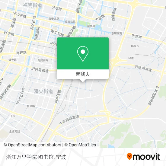 浙江万里学院-图书馆地图