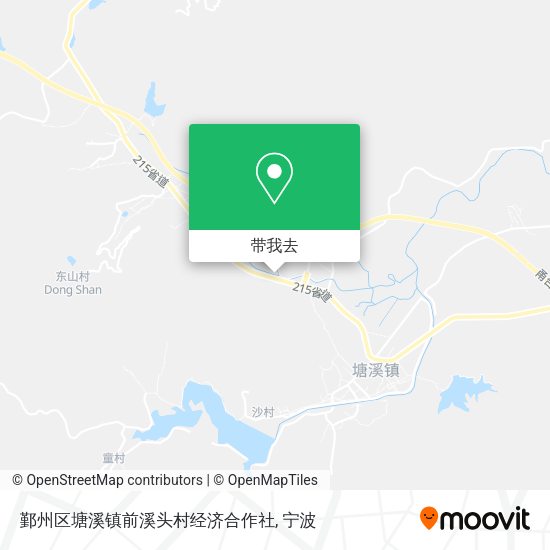 鄞州区塘溪镇前溪头村经济合作社地图