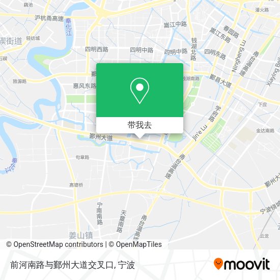 前河南路与鄞州大道交叉口地图