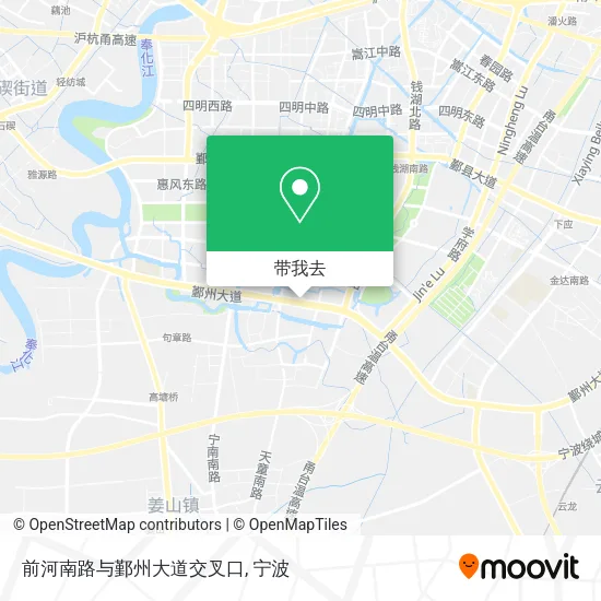 前河南路与鄞州大道交叉口地图