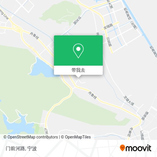 门前河路地图