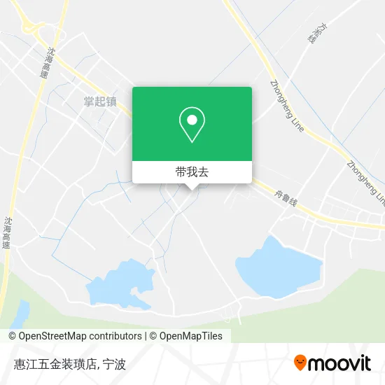 惠江五金装璜店地图
