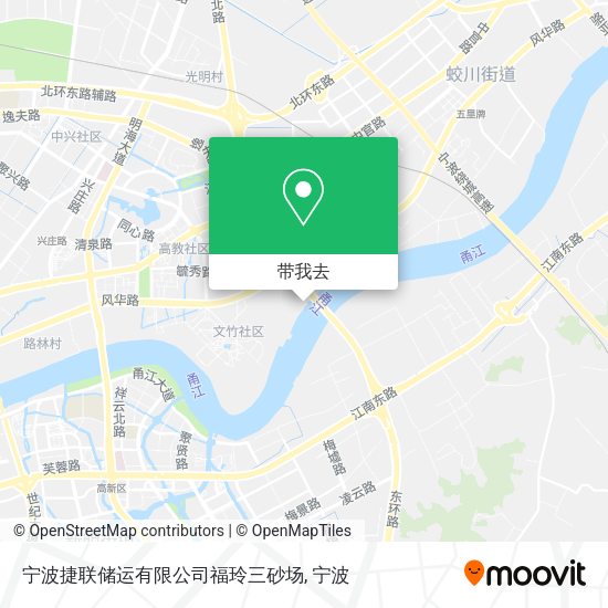 宁波捷联储运有限公司福玲三砂场地图