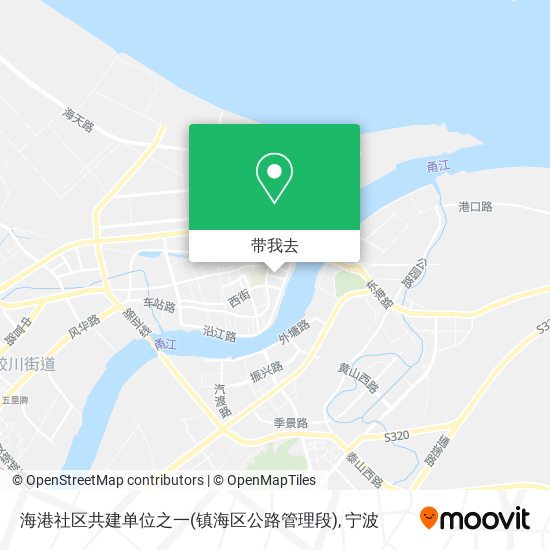 海港社区共建单位之一(镇海区公路管理段)地图