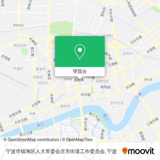宁波市镇海区人大常委会庄市街道工作委员会地图