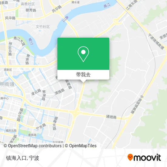 镇海入口地图