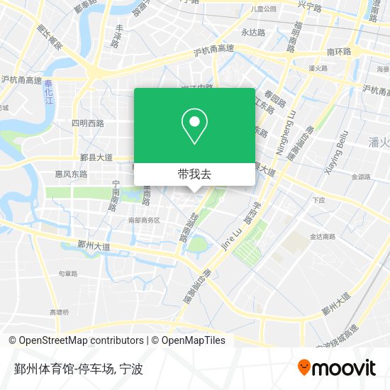 鄞州体育馆-停车场地图