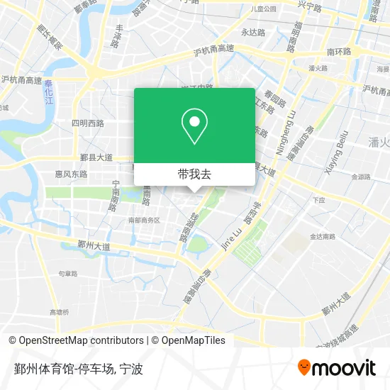 鄞州体育馆-停车场地图