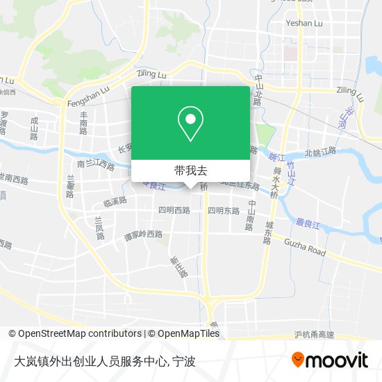 大岚镇外出创业人员服务中心地图