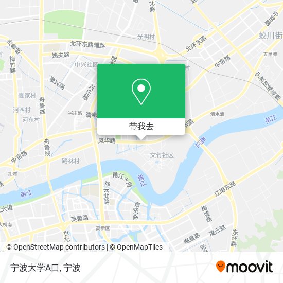 宁波大学A口地图