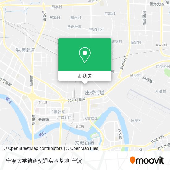 宁波大学轨道交通实验基地地图