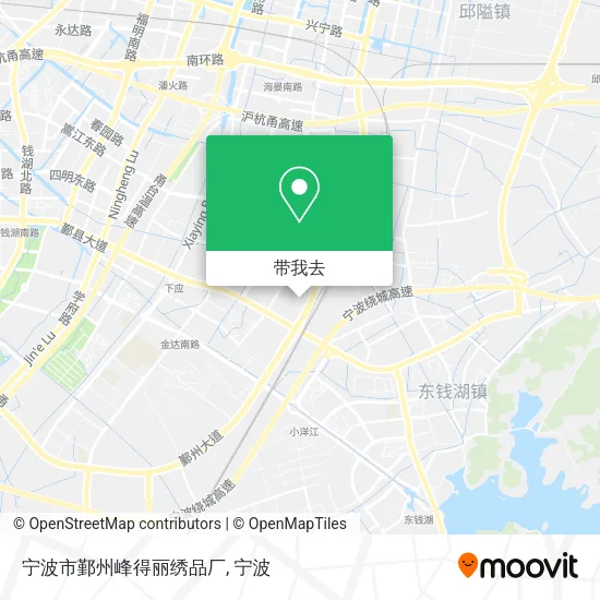 宁波市鄞州峰得丽绣品厂地图