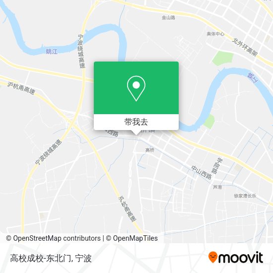 高校成校-东北门地图