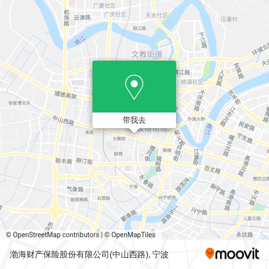 渤海财产保险股份有限公司(中山西路)地图