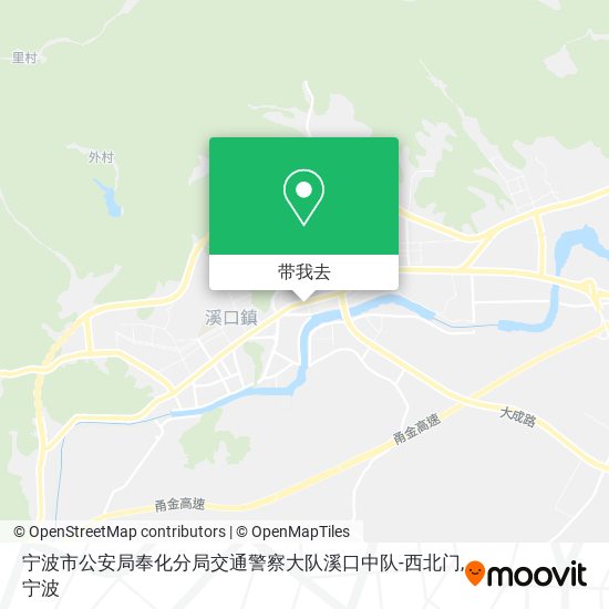 宁波市公安局奉化分局交通警察大队溪口中队-西北门地图