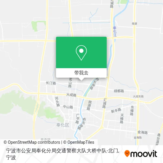 宁波市公安局奉化分局交通警察大队大桥中队-北门地图
