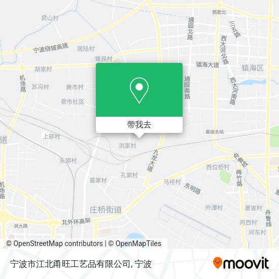 宁波市江北甬旺工艺品有限公司地图