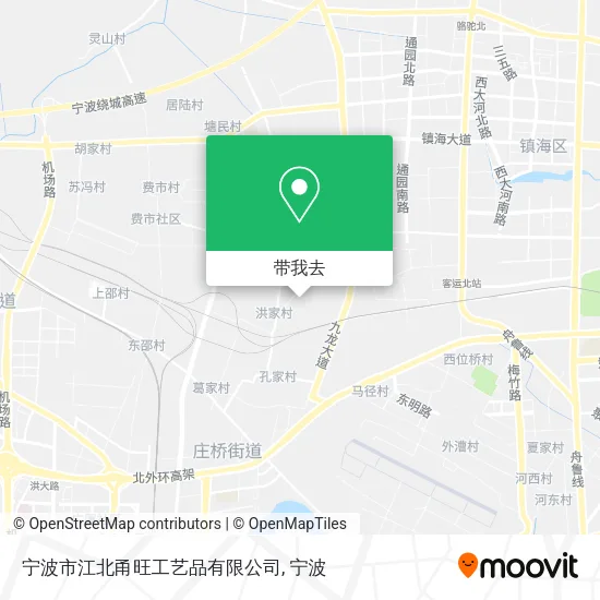 宁波市江北甬旺工艺品有限公司地图