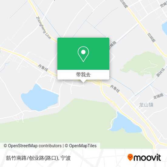 筋竹南路/创业路(路口)地图