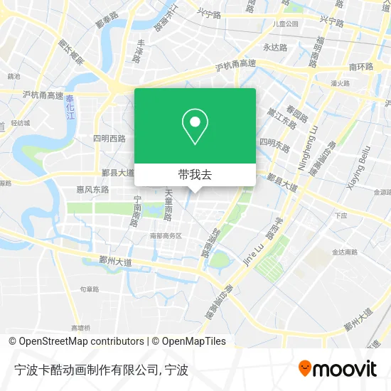 宁波卡酷动画制作有限公司地图