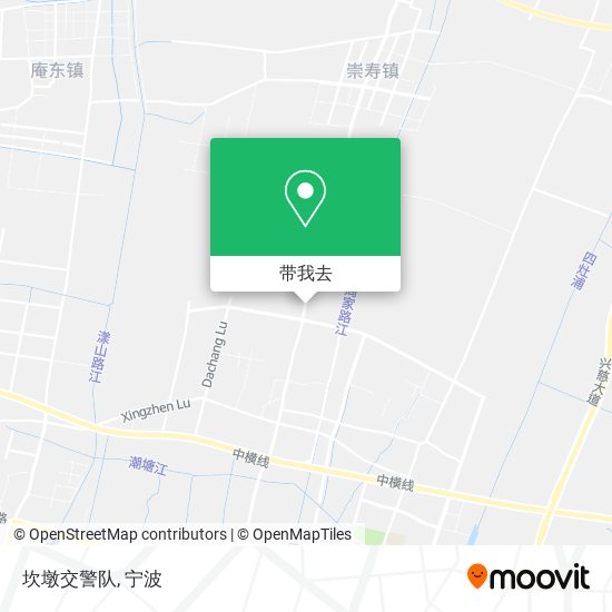 坎墩交警队地图