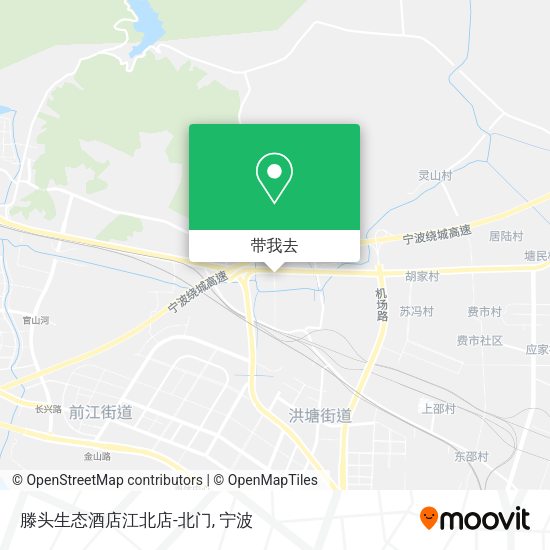 滕头生态酒店江北店-北门地图