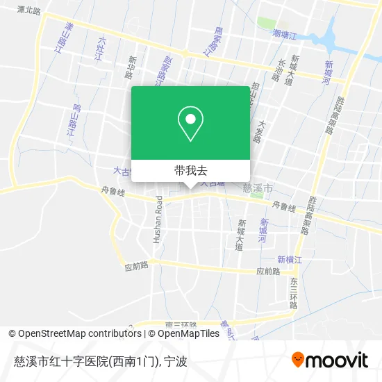 慈溪市红十字医院(西南1门)地图