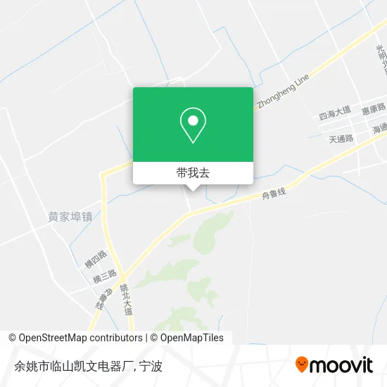 余姚市临山凯文电器厂地图