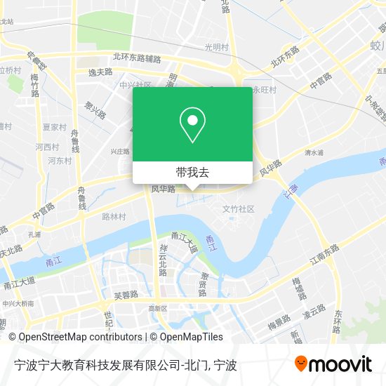 宁波宁大教育科技发展有限公司-北门地图