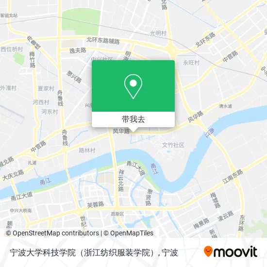 宁波大学科技学院（浙江纺织服装学院）地图