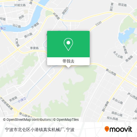 宁波市北仑区小港镇真实机械厂地图