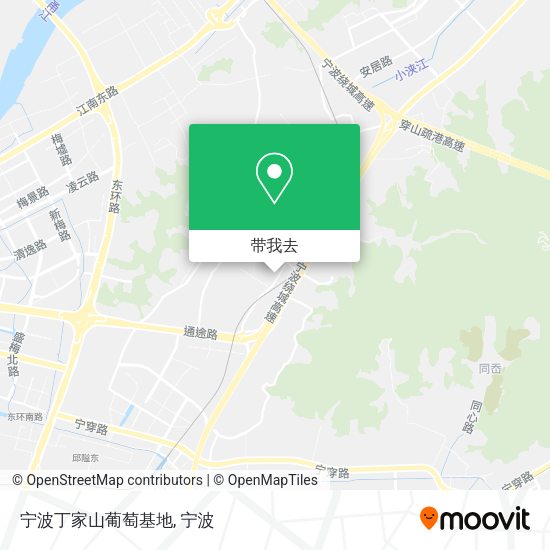 宁波丁家山葡萄基地地图