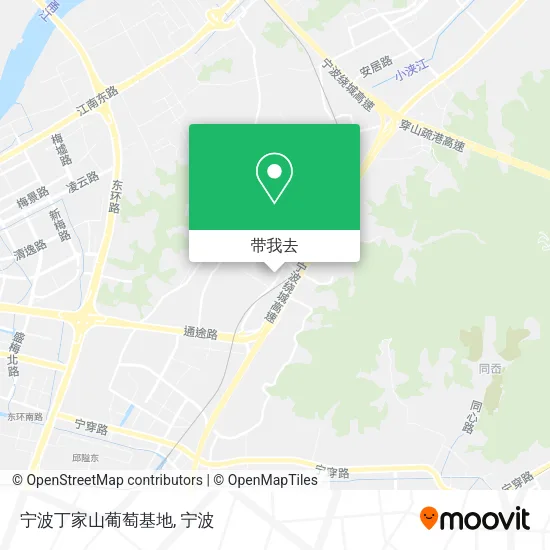 宁波丁家山葡萄基地地图